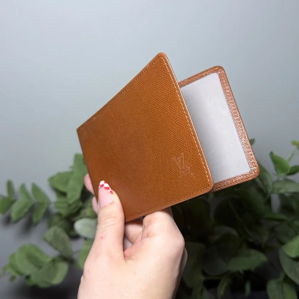 Brown Louis Vuitton Card Holder Id Wallet Logo SP0999 Luxury Insert